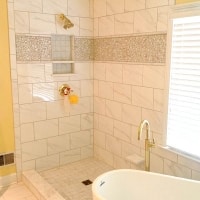 Zionsville Remodeled Tile Shower