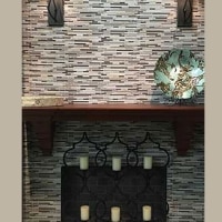 Tiled Fireplace in Zionsville