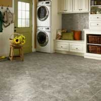 Luxury Vinyl Floors in Laundry Room Zionsville