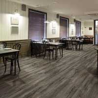 Zionsville Luxury Vinyl Floors in Restaurant