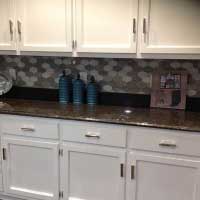 New Backsplash Tiles and Countertop