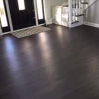 Dark Vinyl Flooring Installation