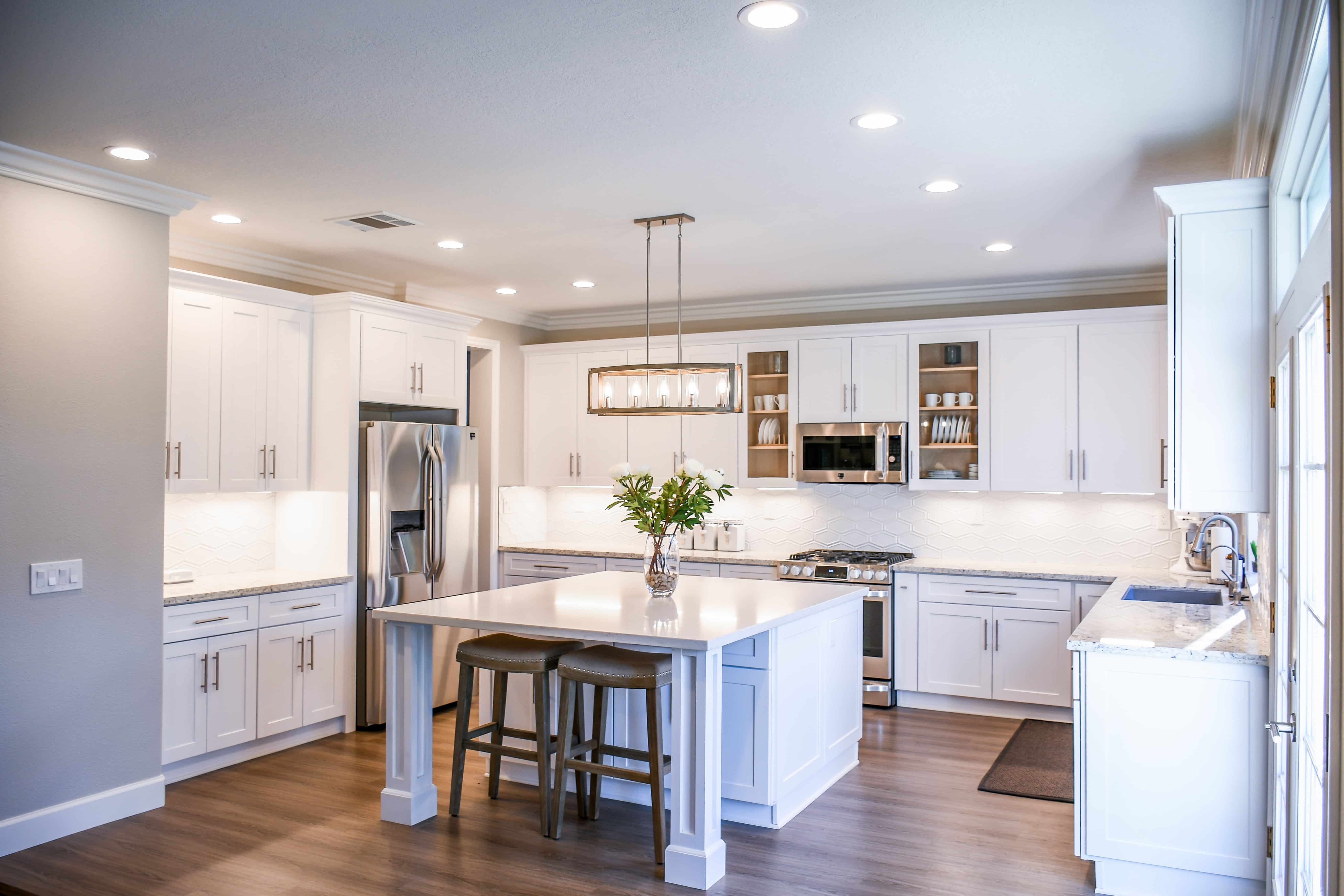 Kitchen with Luxury Vinyl Flooring